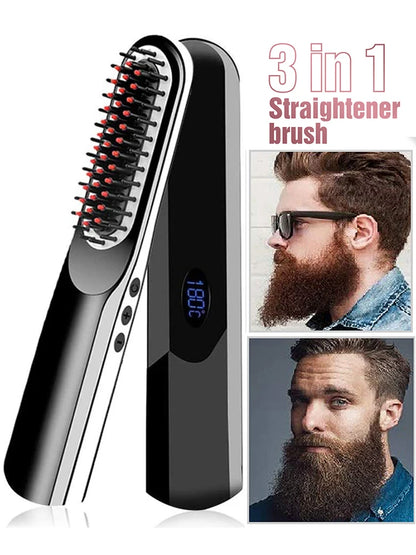 Wireless Men Quick Beard Straightener